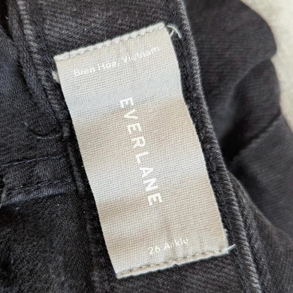 Everlane High Rise Washed Black Women's Ankle Jeans 26 - Picture 4 of 5
